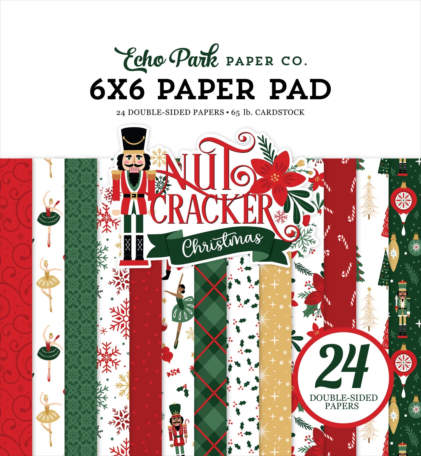 Nutcracker Christmas 6x6 Paper Pad