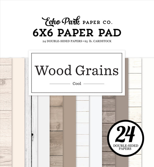 Cool Wood Grains 6x6 Paper Pad