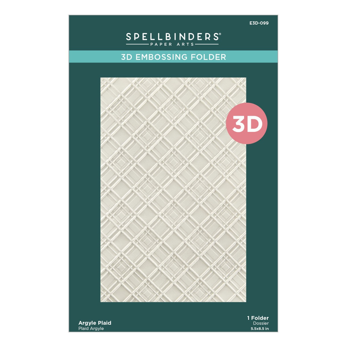 Argyle Plaid Embossing Folder