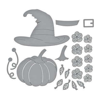 Faux Embroidered Pumpkin Etched Dies