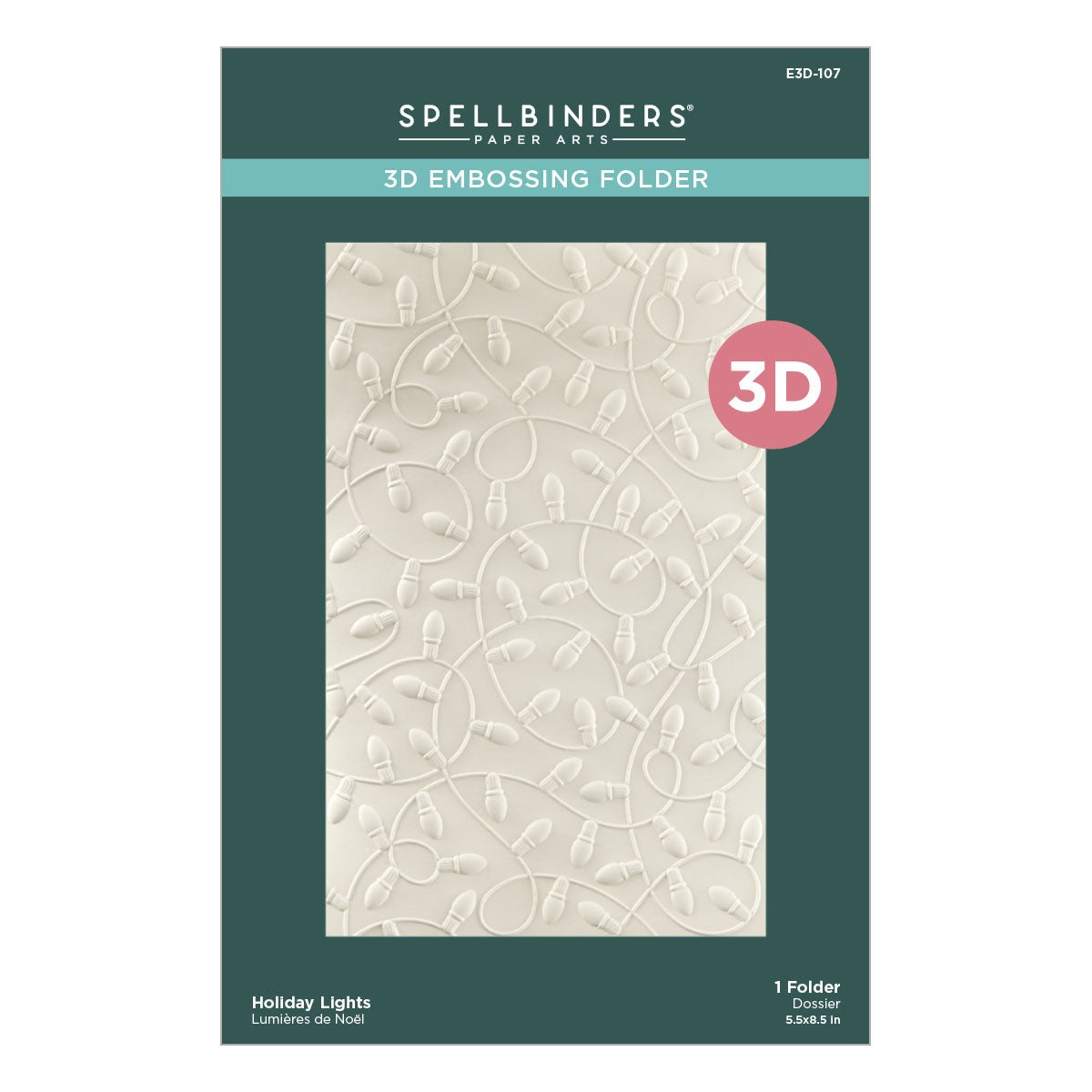 Holiday Lights Embossing Folder