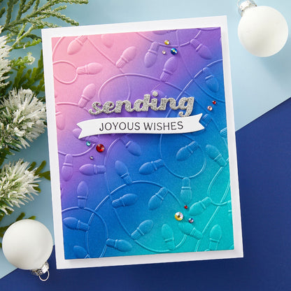 Holiday Lights Embossing Folder