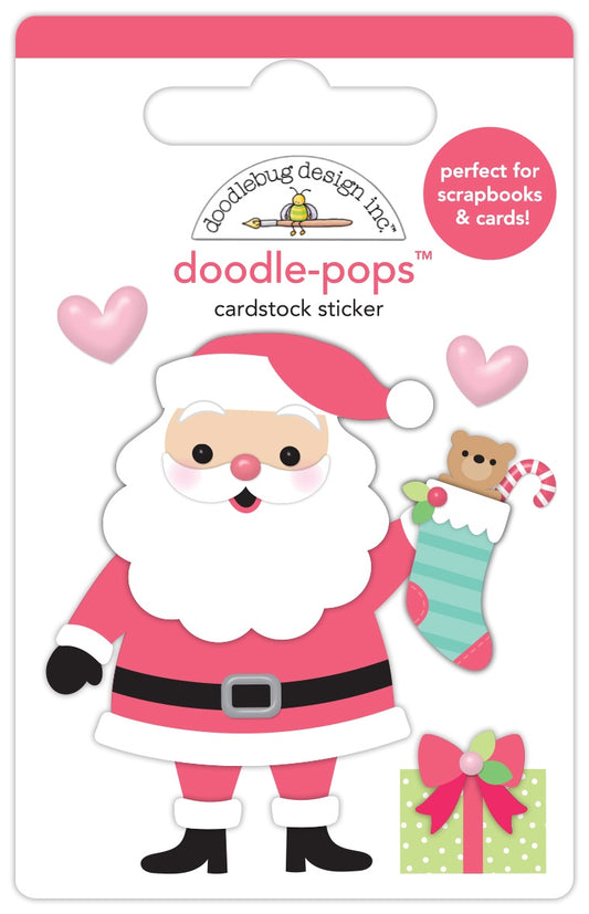 Tinsel Time Jolly St. Nick Doodle Pops