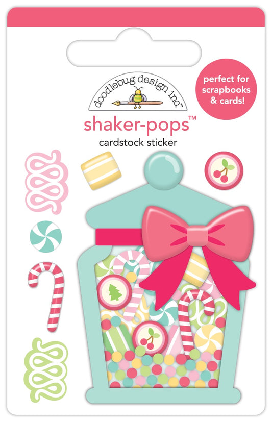 Tinsel Time Christmas Candy Shaker Pops