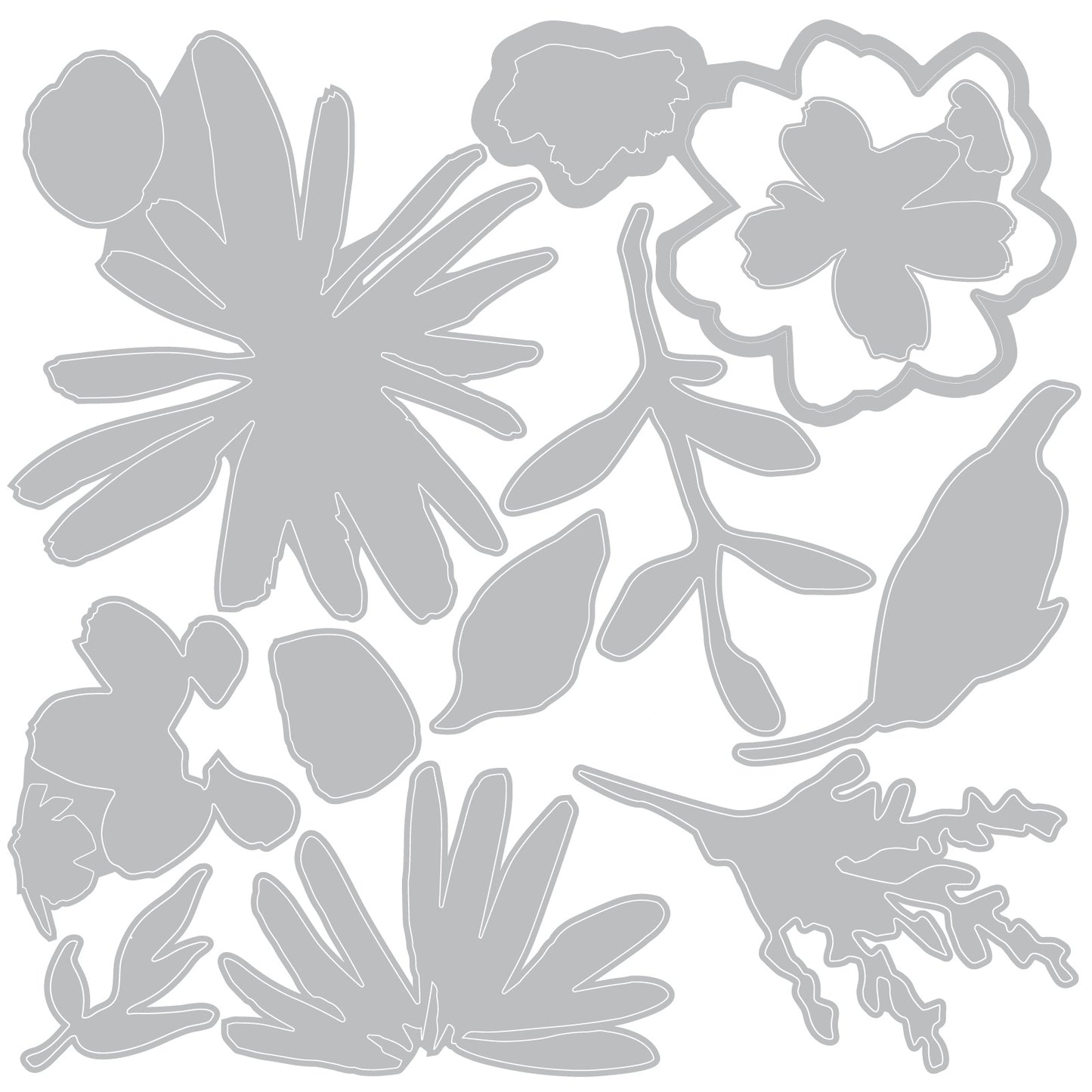 Side Order Floristry Embossing Folder & Dies