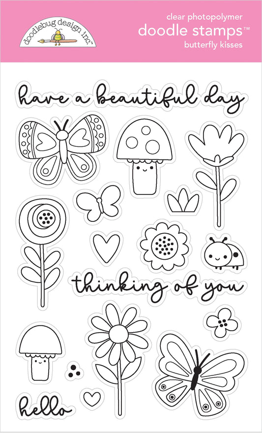 Butterfly Kisses Doodle Stamps