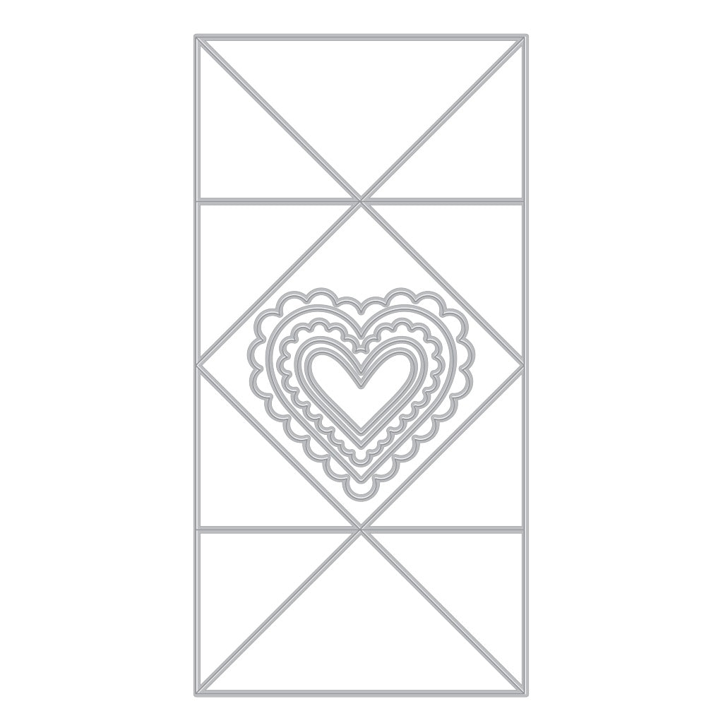 Folded Love Note Fancy Dies