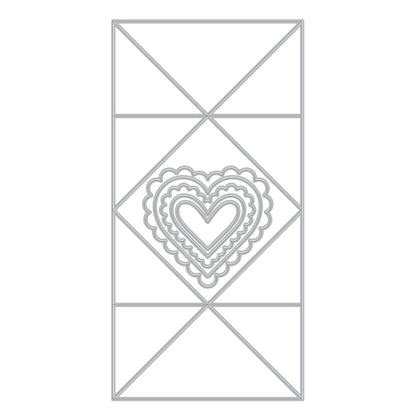 Folded Love Note Fancy Dies
