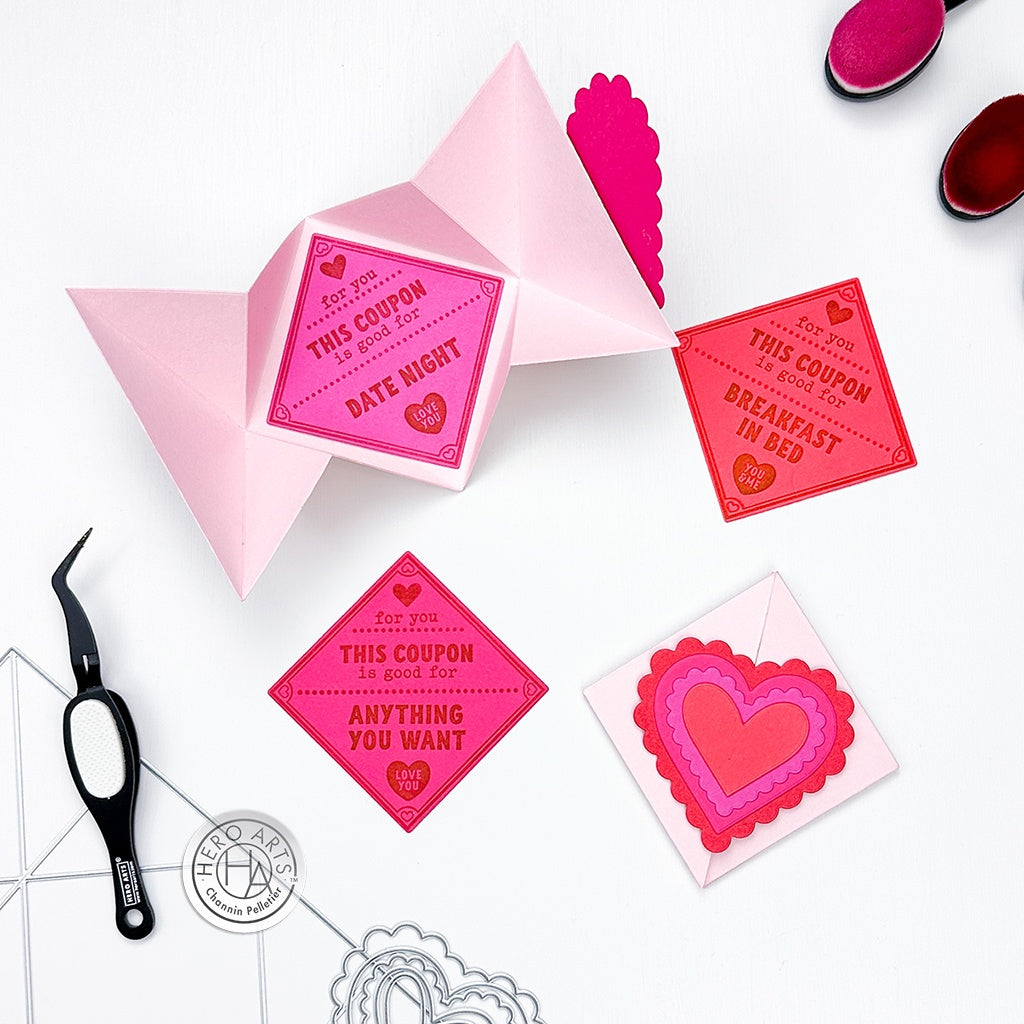 Folded Love Note Fancy Dies
