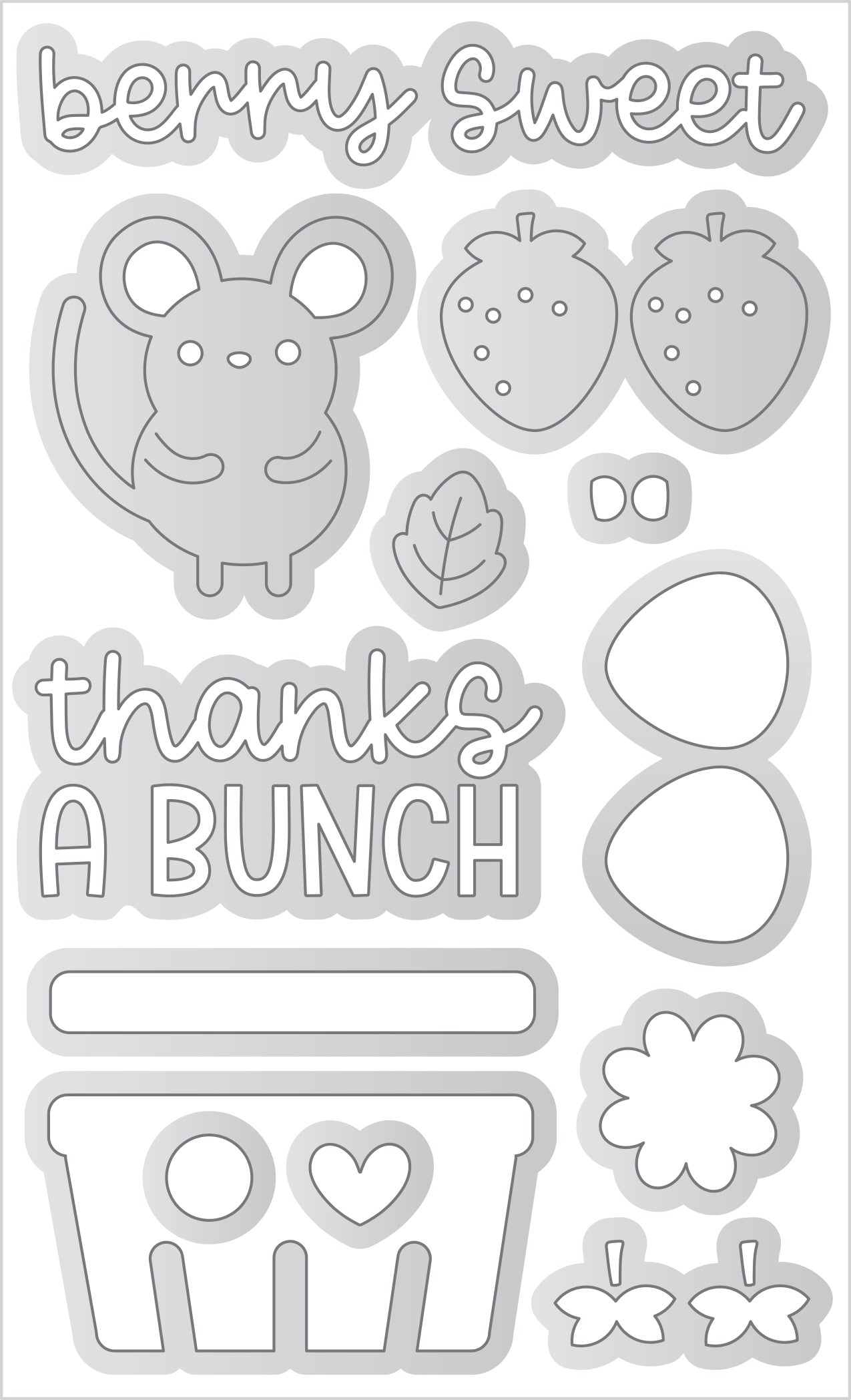 Berry Sweet Berry Sweet Treats Doodle Cuts Dies