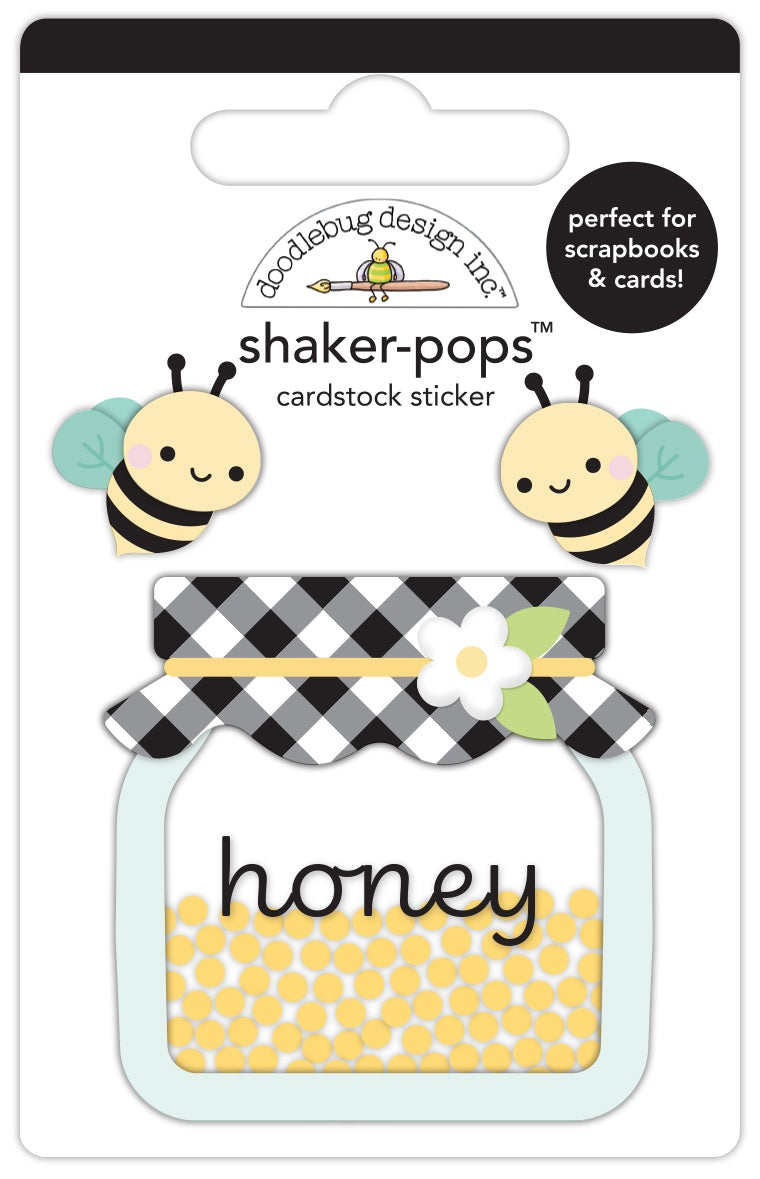 Bee Happy Honey Bee Shaker Pops