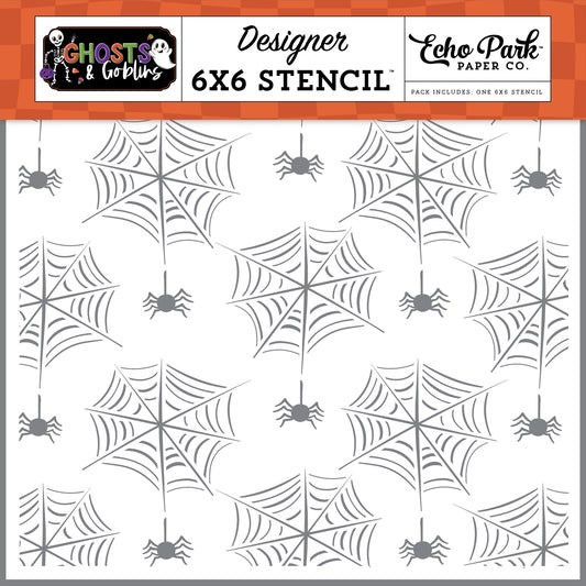 Ghosts and Goblins Spiders and Their Webs Stencil