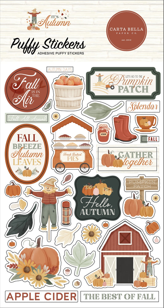 It's Autumn Puffy Stickers