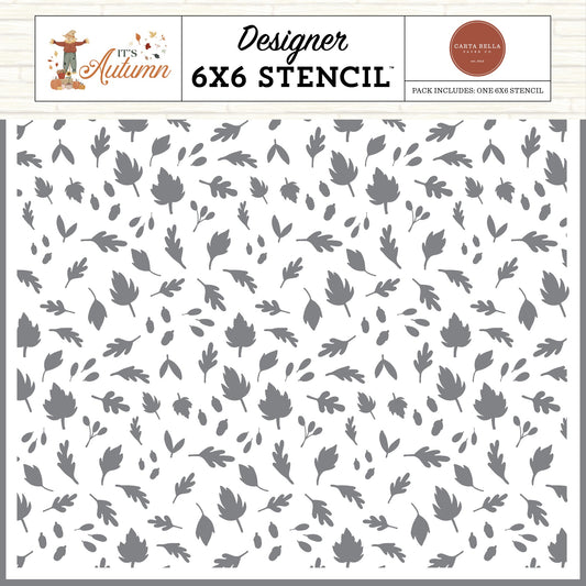 It's Autumn Autumn Greetings Leaves Stencil