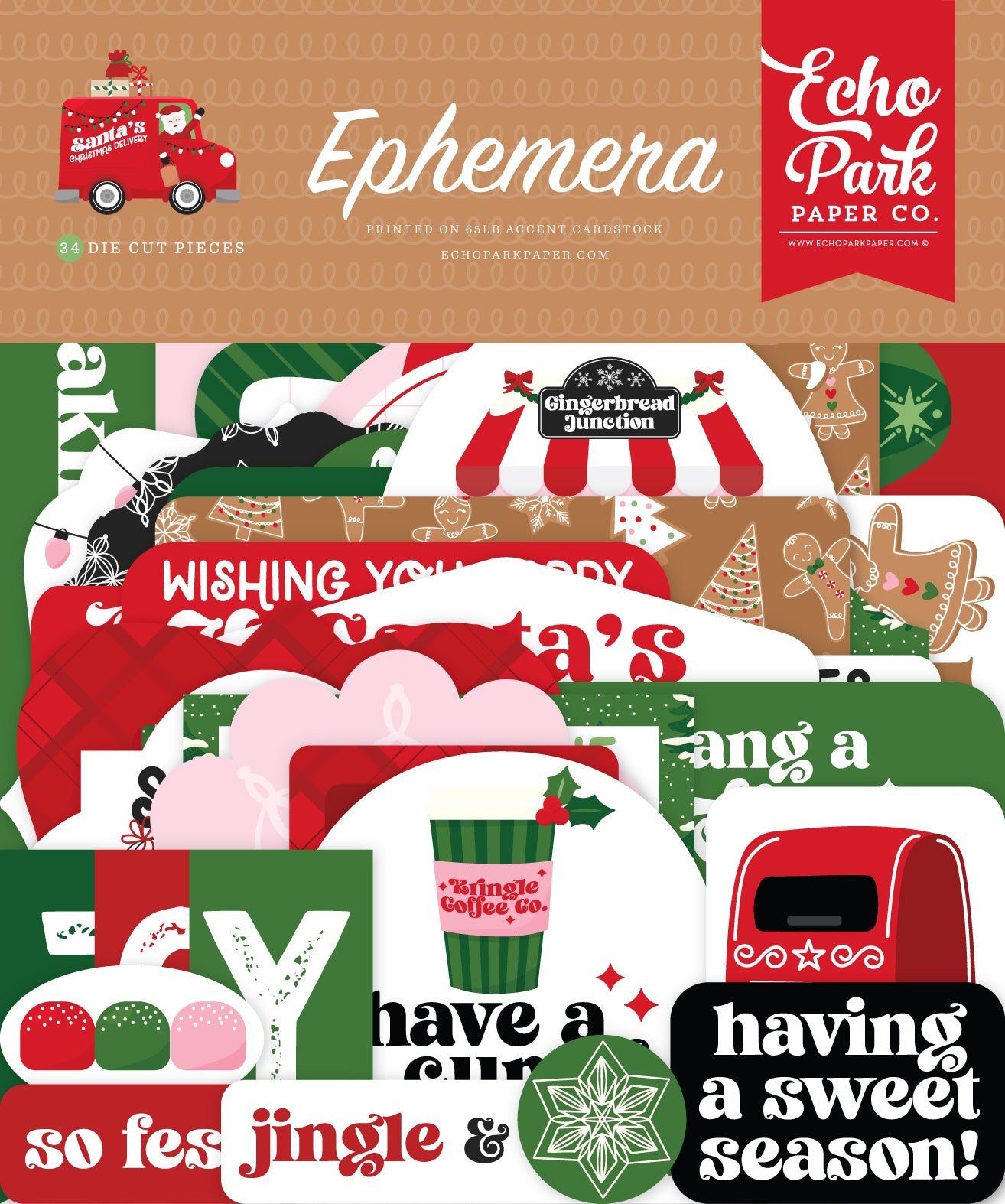 Santa's Christmas Delivery Icons Ephemera