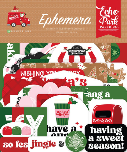 Santa's Christmas Delivery Icons Ephemera