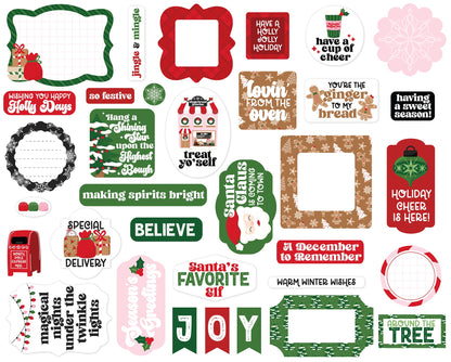 Santa's Christmas Delivery Icons Ephemera