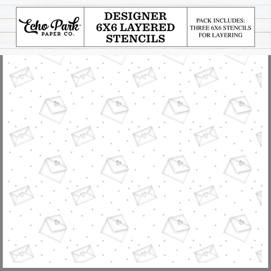 Love Mail Layered Stencils