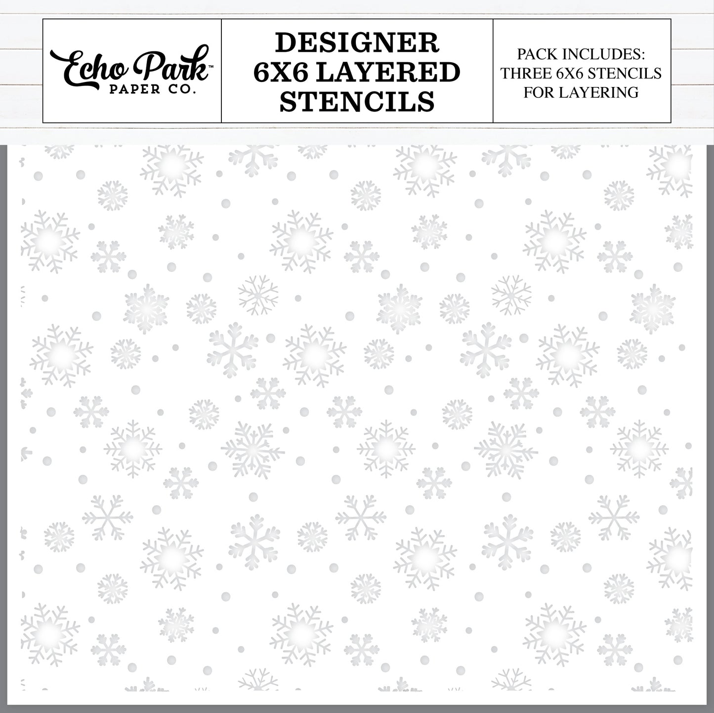 Winter Snowflake Sky Stencils