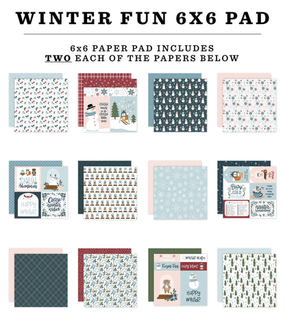 Winter Fun 6x6 Paper Pad