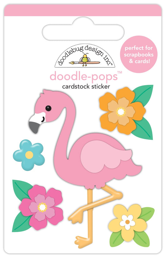 Summer Fun Flora Flamingo Doodle Pops