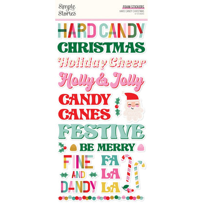 Hard Candy Christmas Foam Stickers