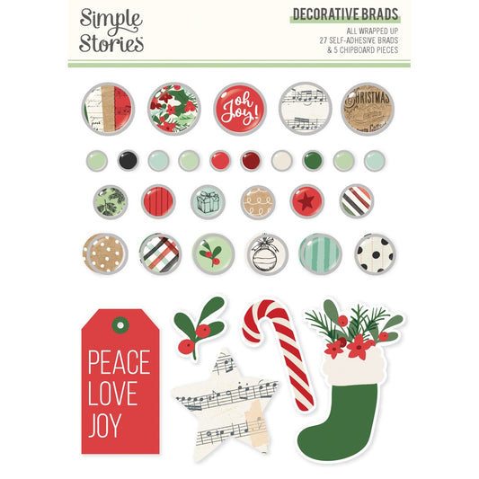 All Wrapped Up Decorative Brads