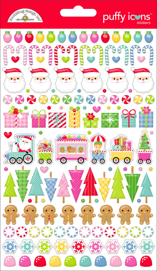 Oh What Fun Puffy Icons Stickers