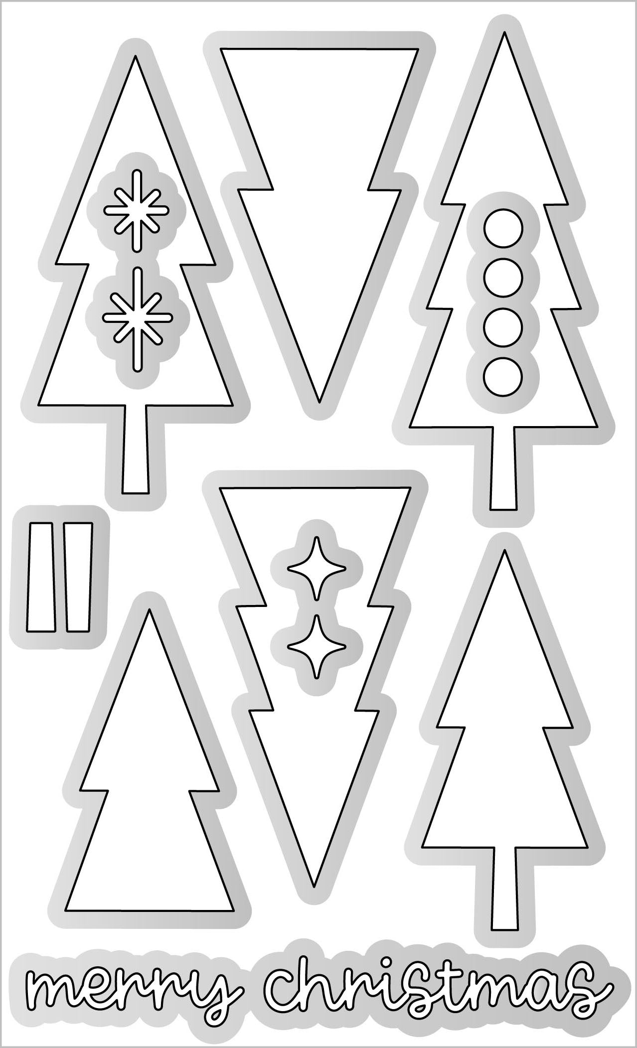 Oh What Fun Merry Christmas Doodle Cuts