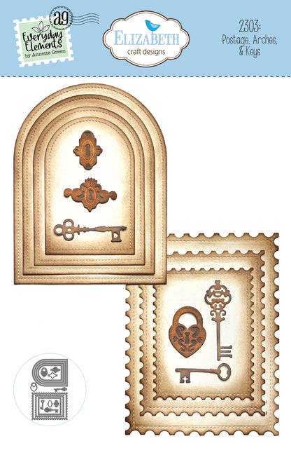 Postage, Arches & Keys Dies