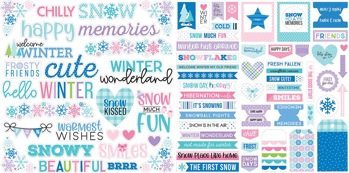 Snowflake Season Words Ephemera