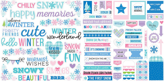 Snowflake Season Words Ephemera