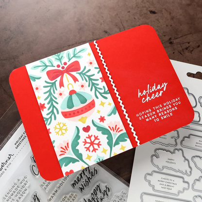 Holiday Cheer Greetings Stamp Set