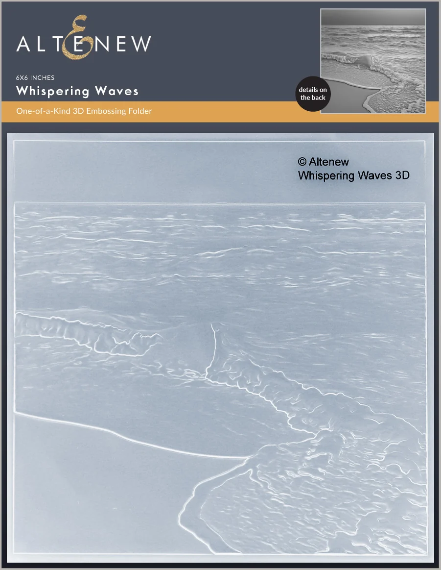 Whispering Waves 3D Embossing Folder 