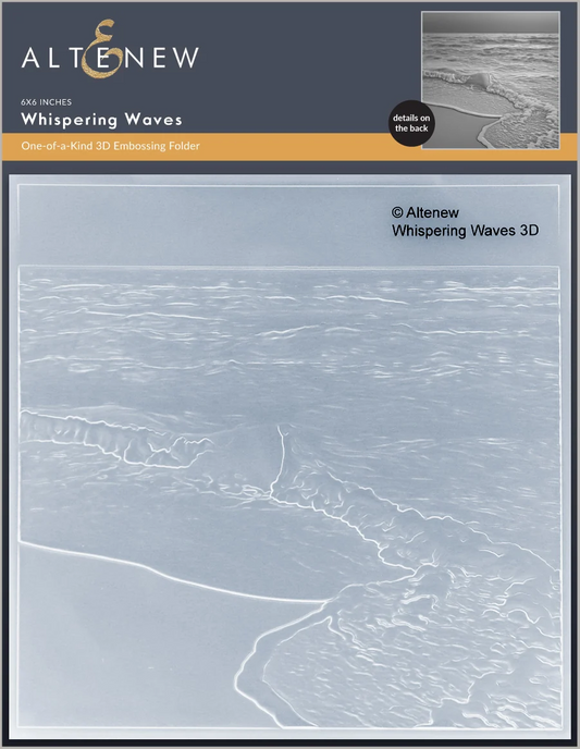 Whispering Waves 3D Embossing Folder 