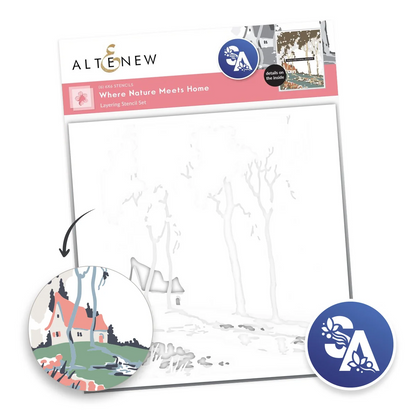 Stencil Art: Where Nature Meets Home Layering Stencils