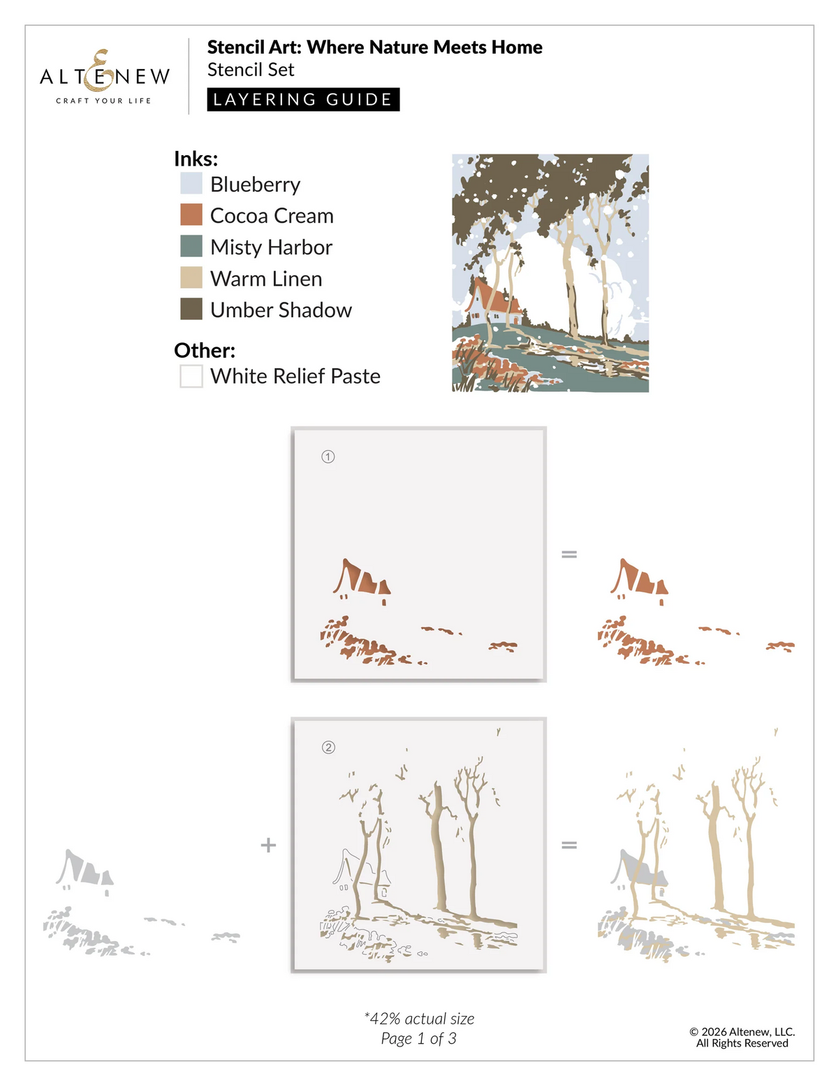 Stencil Art: Where Nature Meets Home Layering Stencils