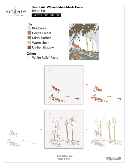 Stencil Art: Where Nature Meets Home Layering Stencils