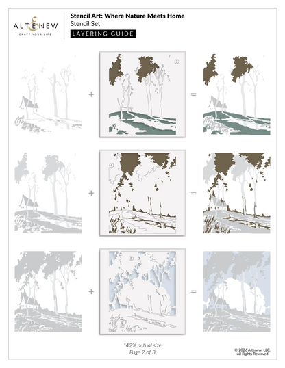 Stencil Art: Where Nature Meets Home Layering Stencils