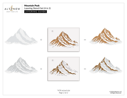 Mountain Peak Stencils