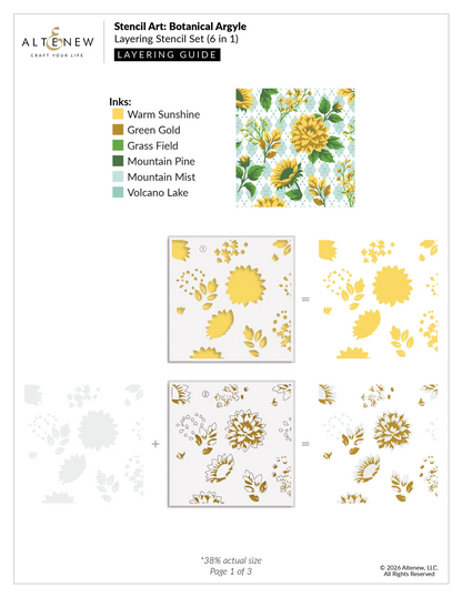 Stencil Art: Botanical Argyle Stencils