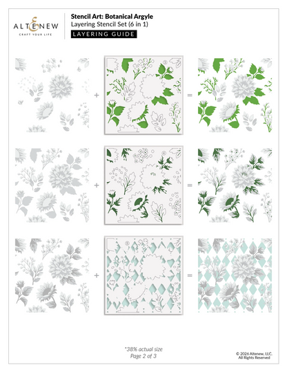 Stencil Art: Botanical Argyle Stencils