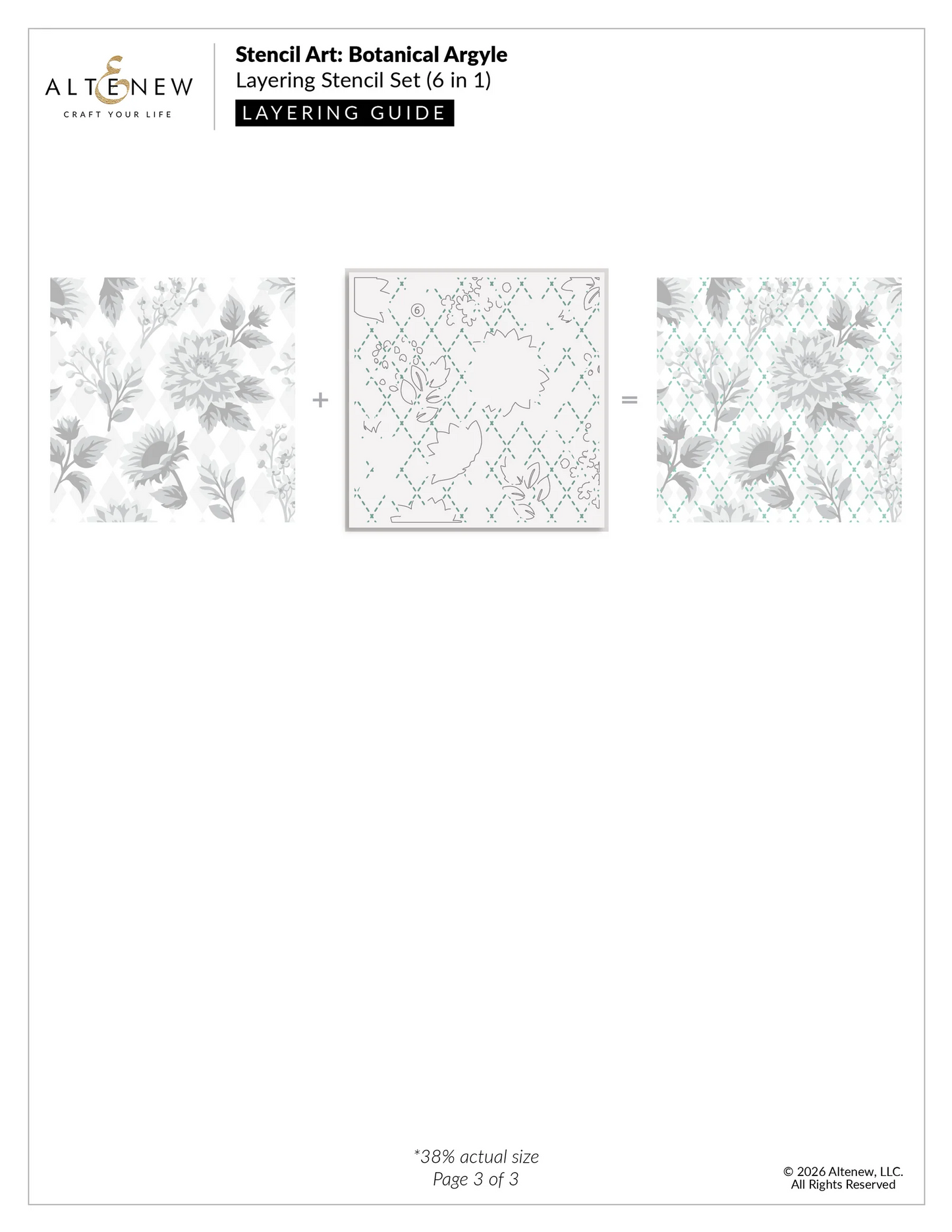 Stencil Art: Botanical Argyle Stencils