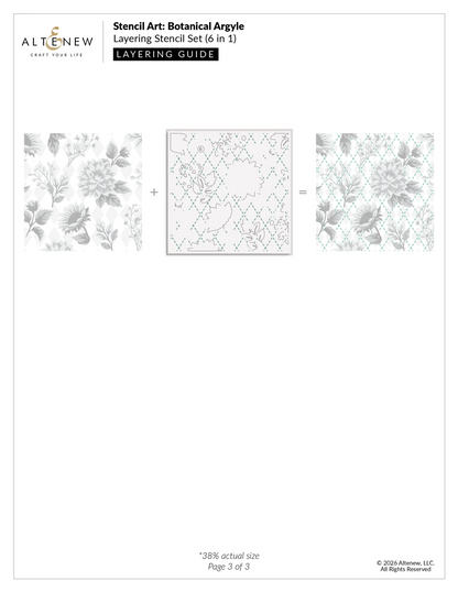 Stencil Art: Botanical Argyle Stencils