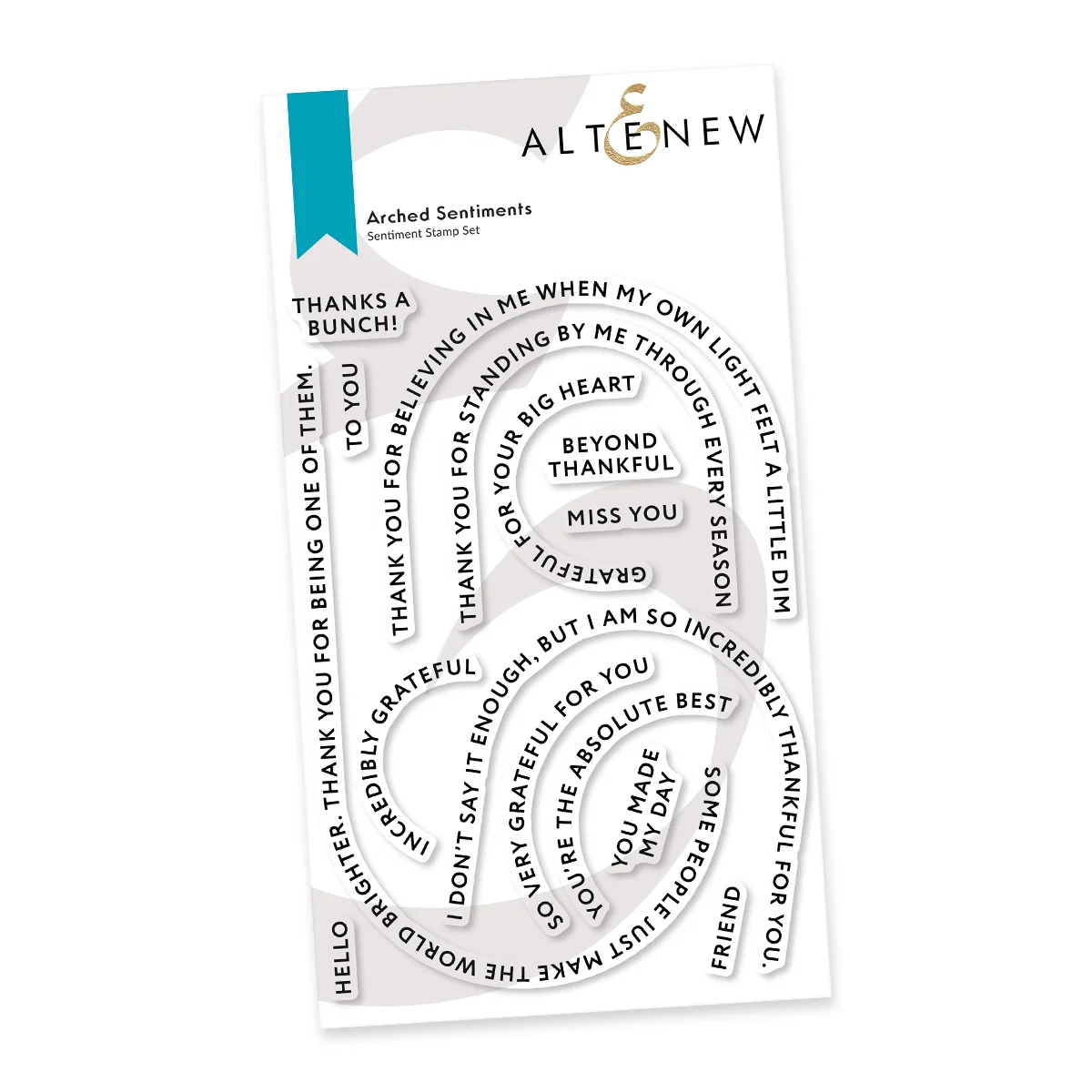 Arched Sentiments Stamp Set 