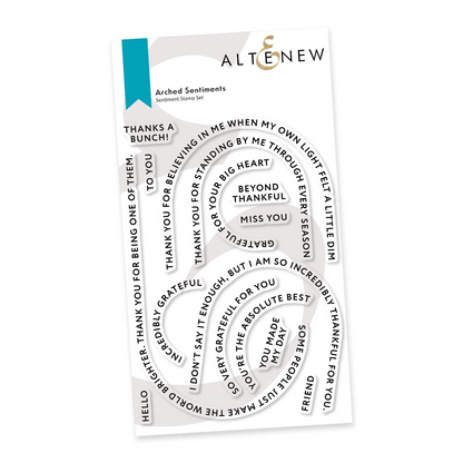 Arched Sentiments Stamp Set 