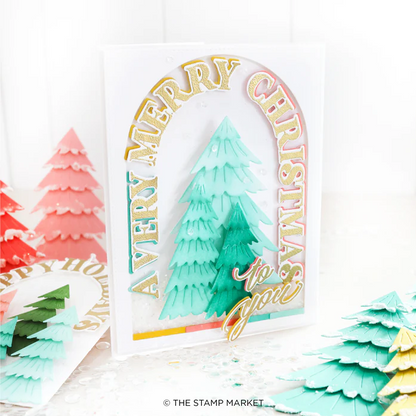 Arched Holiday Greetings Stamp Set