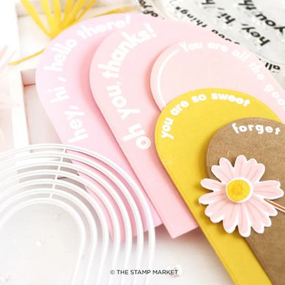 Arched Greetings Stamp 