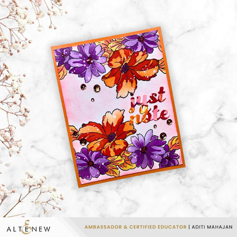 Cascading Flowers Stamp Set 