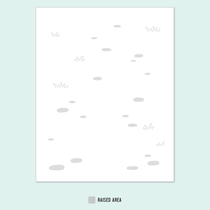 Along The Path Embossing Folder – Butterfly Reflections, Ink.